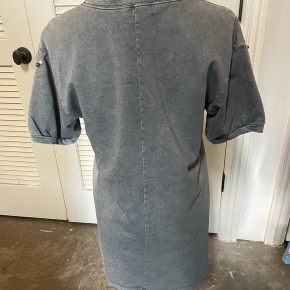 Grey sweatshirt dress. - Picture 4 of 5